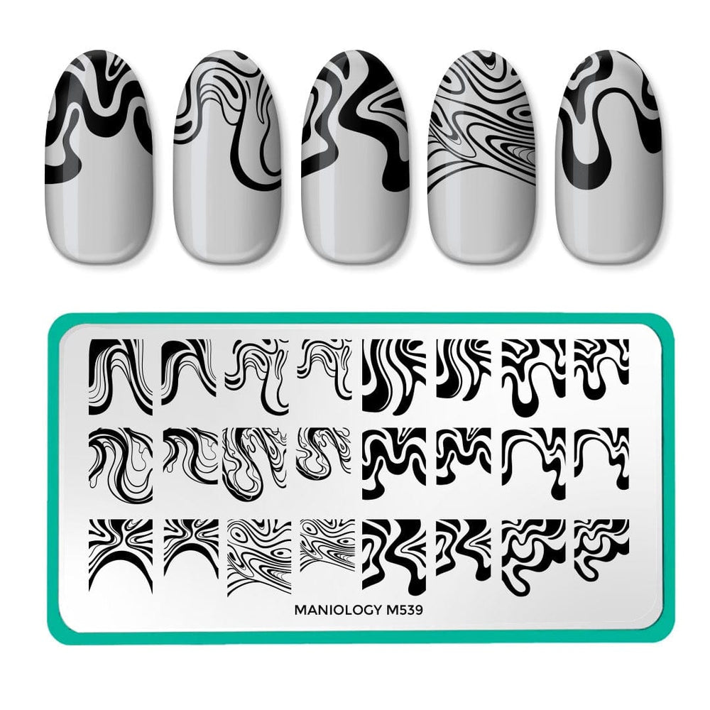 Wavy French (M539) - Nail Stamping Plate