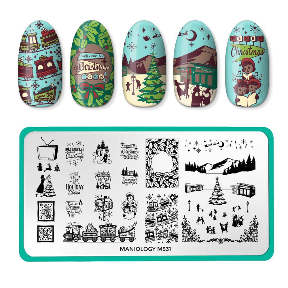 Welcome to Christmas Town (M531) - Nail Stamping Plate