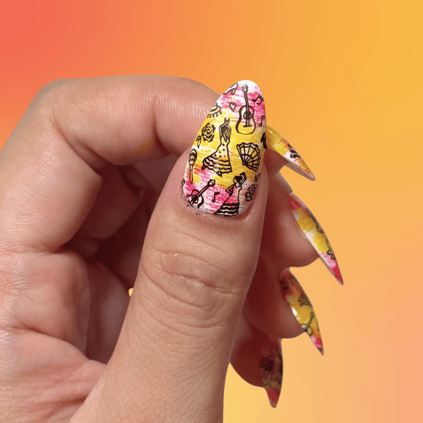 Welcome to Spain (M735) - Nail Stamping Plate