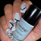 Whale Rider (M608) - Nail Stamping Plate