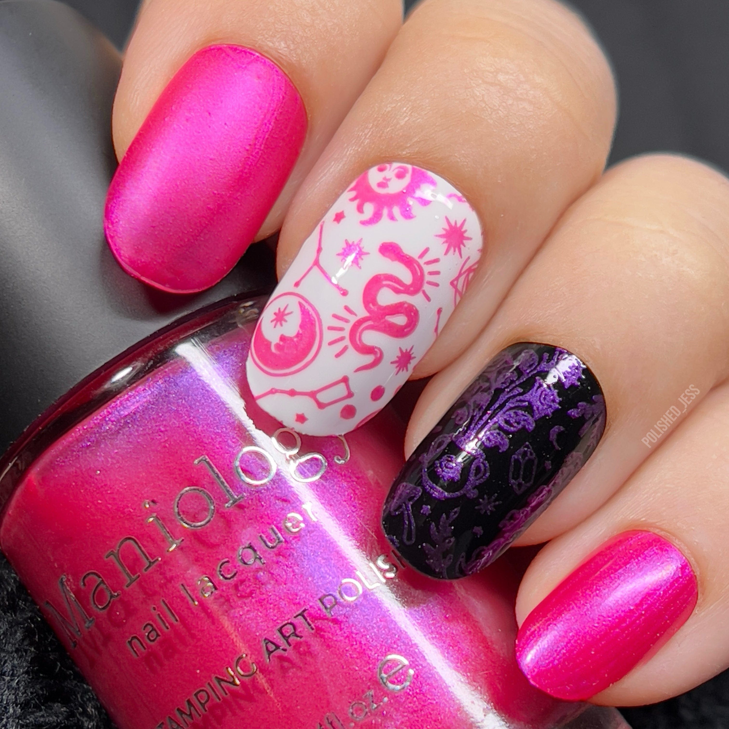Wild Wings Hot Pink Duochrome Stamping Polish | Maniology