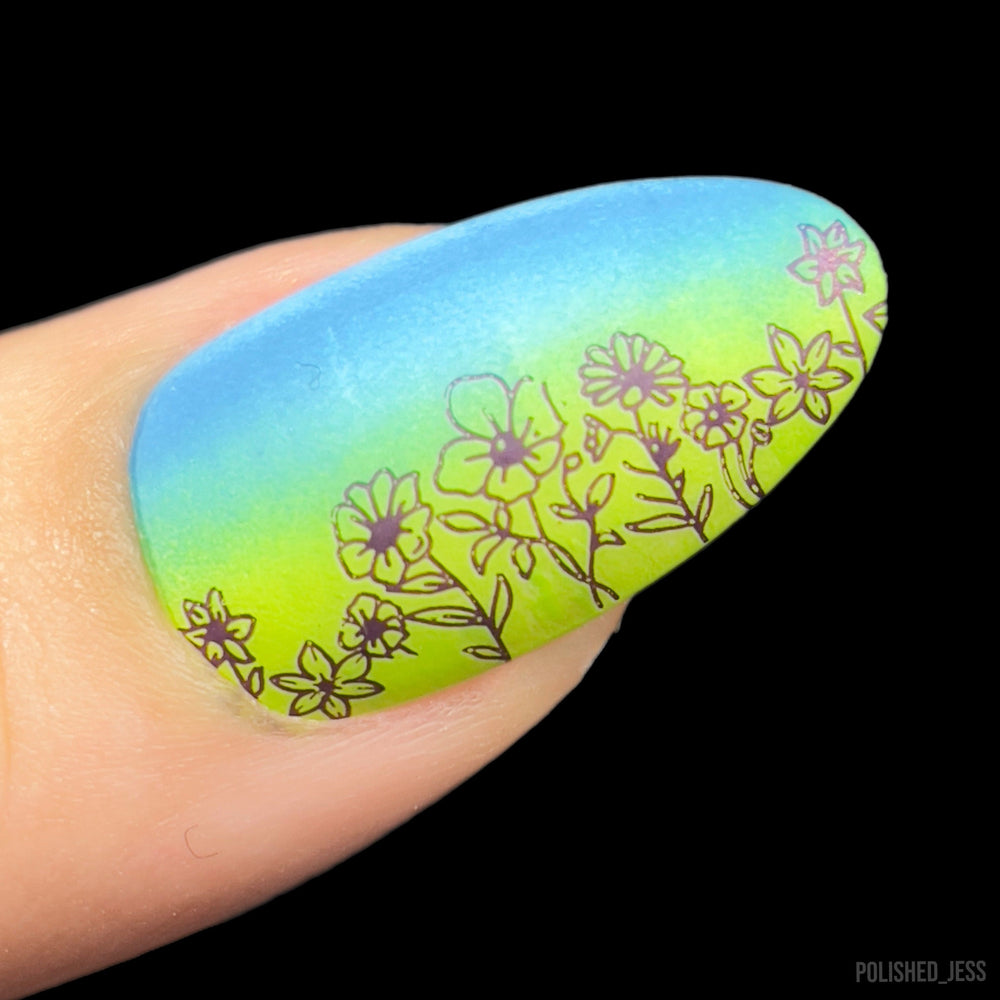 Wildflowers (M494) - Nail Stamping Plate