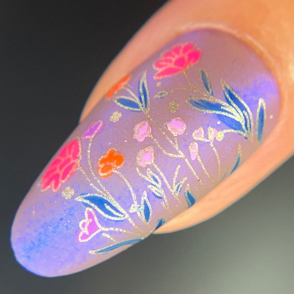 Wildflowers (M494) - Nail Stamping Plate