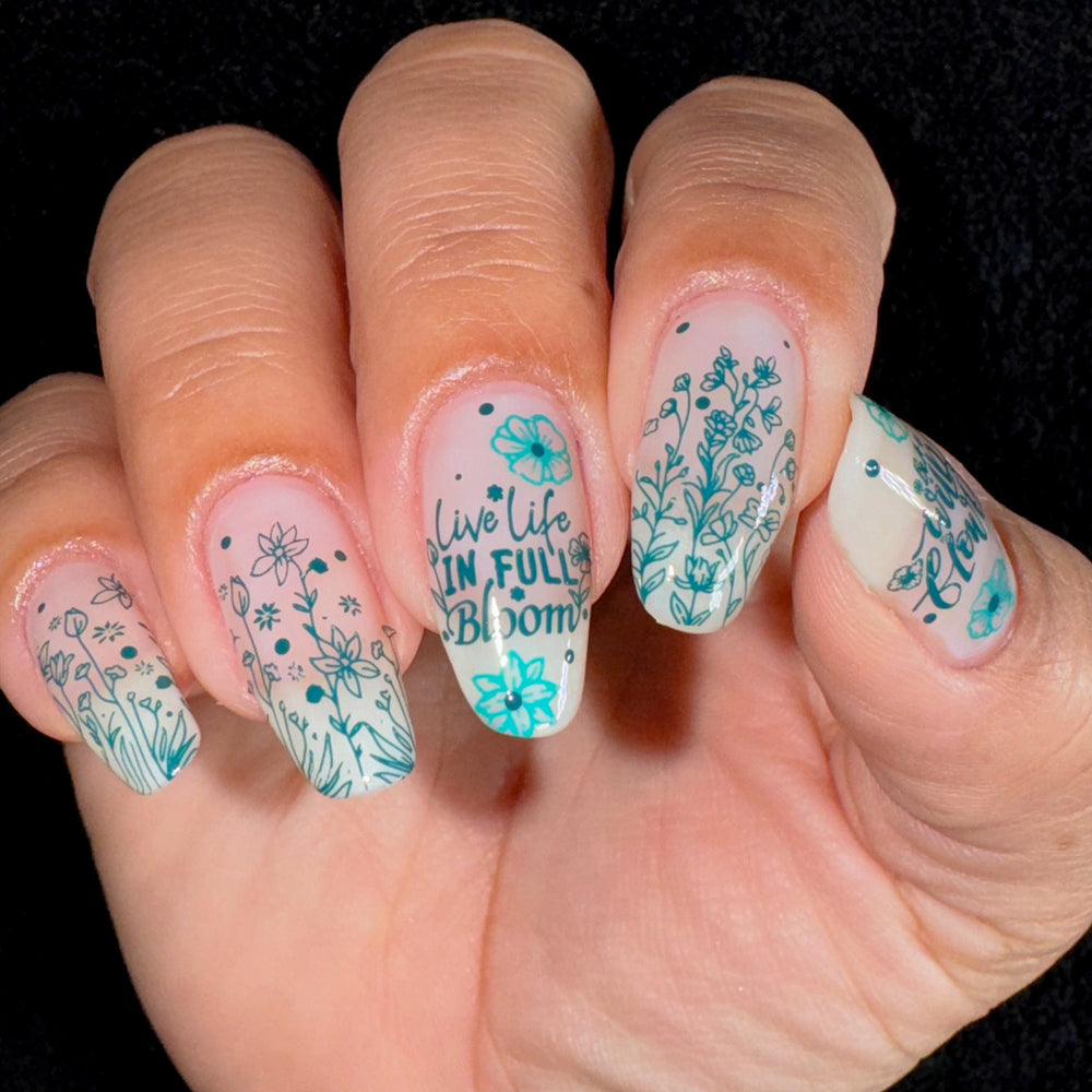 Wildflowers (M494) - Nail Stamping Plate