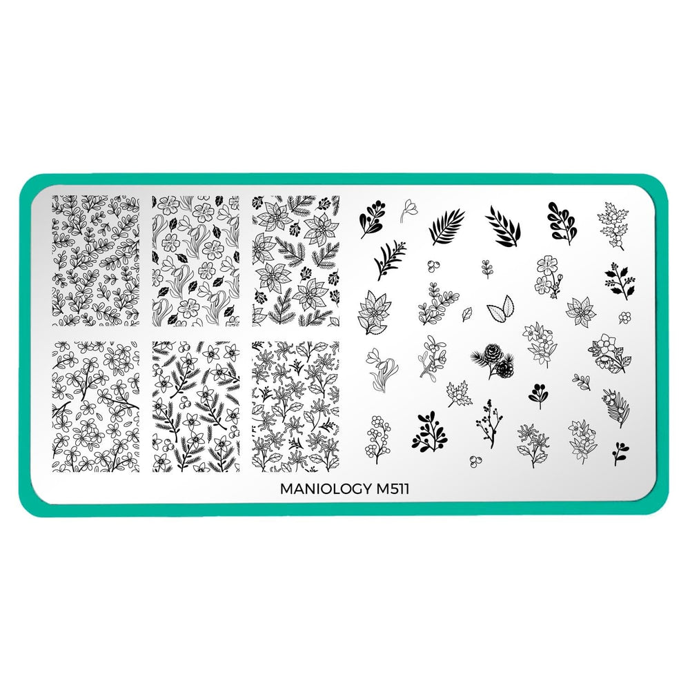 Winter Botanicals (M511) - Nail Stamping Plate