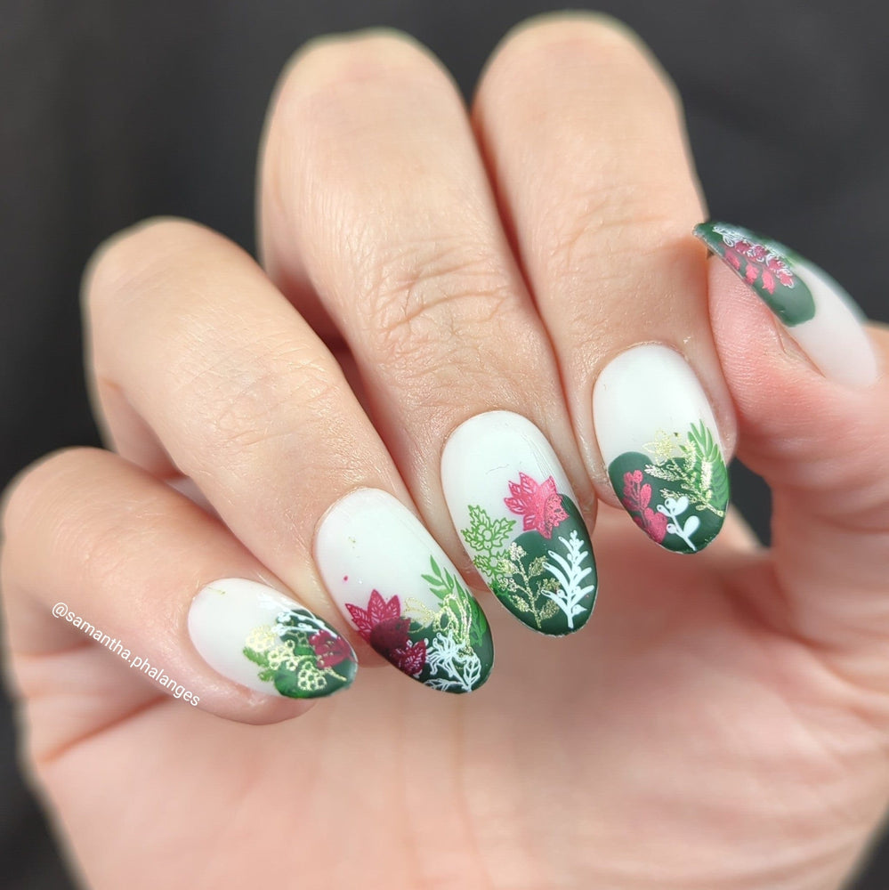 Winter Botanicals (M511) - Nail Stamping Plate