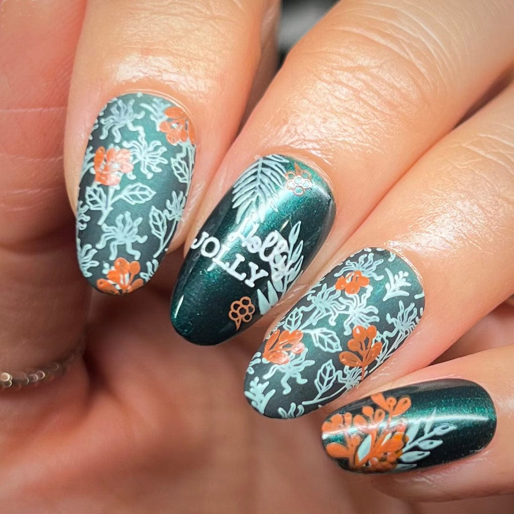 Winter Botanicals (M511) - Nail Stamping Plate