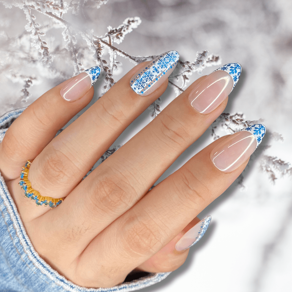 Winter French (M447) - Nail Stamping Plate