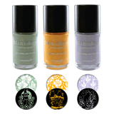 Withered Beauty: 3-Piece Pearl Cream Stamping Polish Set