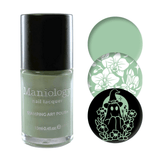 Withered Beauty: Cursed Vines (B559) - Green Pearl Cream Stamping Polish