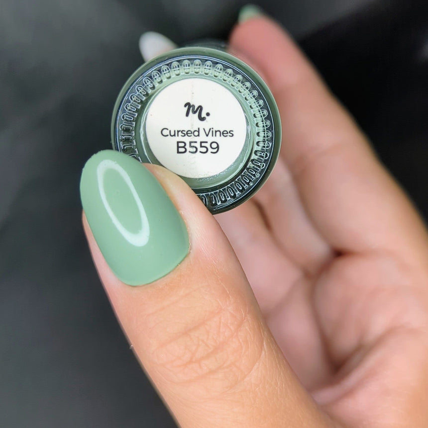 Withered Beauty: Cursed Vines (B559) - Green Pearl Cream Stamping Polish