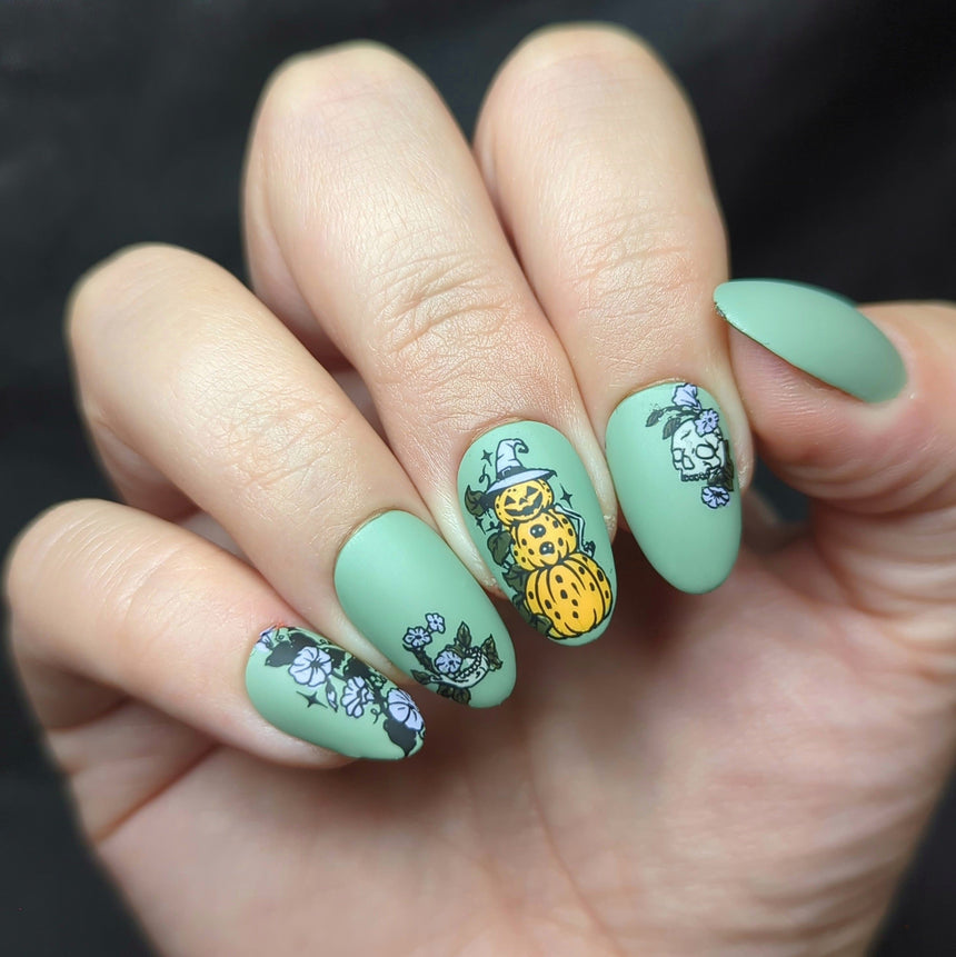 Withered Beauty: Spellblooms (B561) - Purple Pearl Cream Stamping Polish