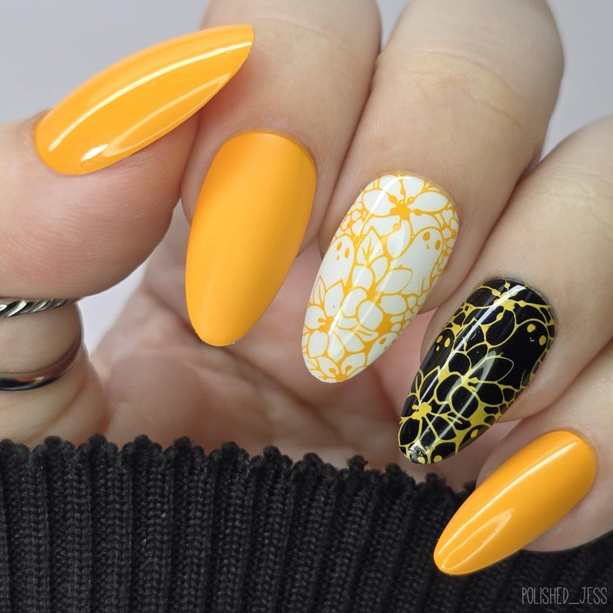 Withered Beauty: 3-Piece Pearl Cream Stamping Polish Set