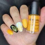 Withered Beauty: Twisted Patch (B560) - Orange Pearl Cream Stamping Polish