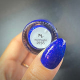 Woodland Walk: Northlight (P156) - Royal Blue Jelly Flakies Nail Polish