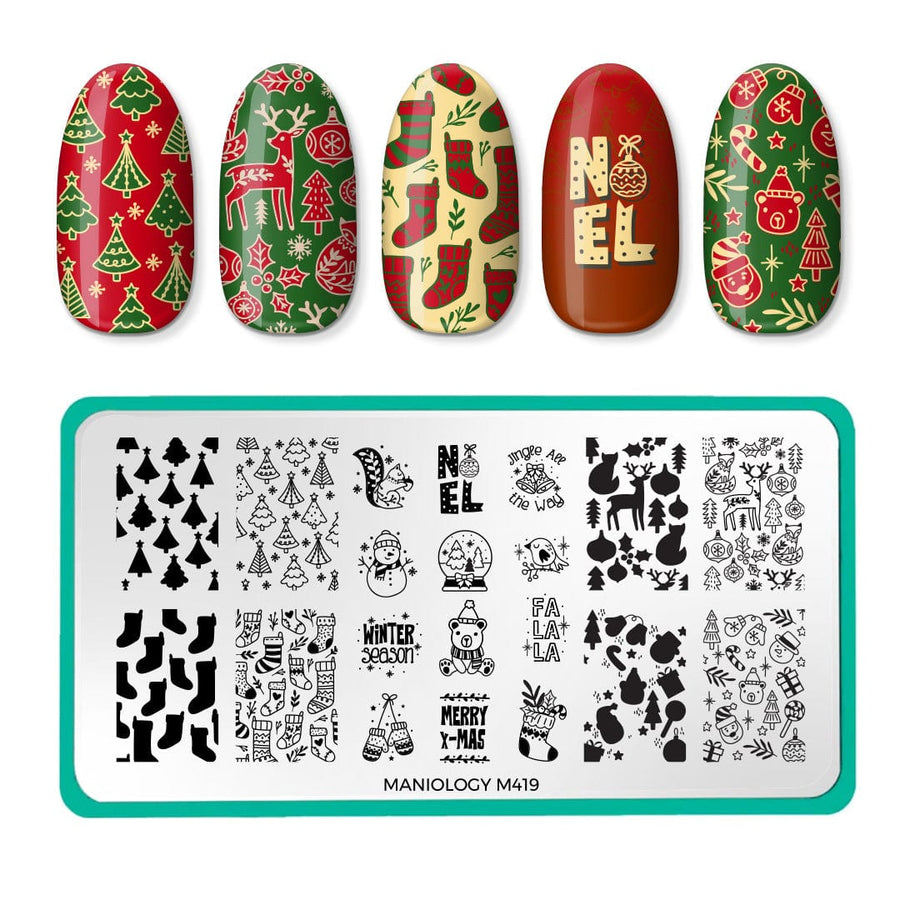 Wrapped in Joy (M419) - Nail Stamping Plate – Maniology