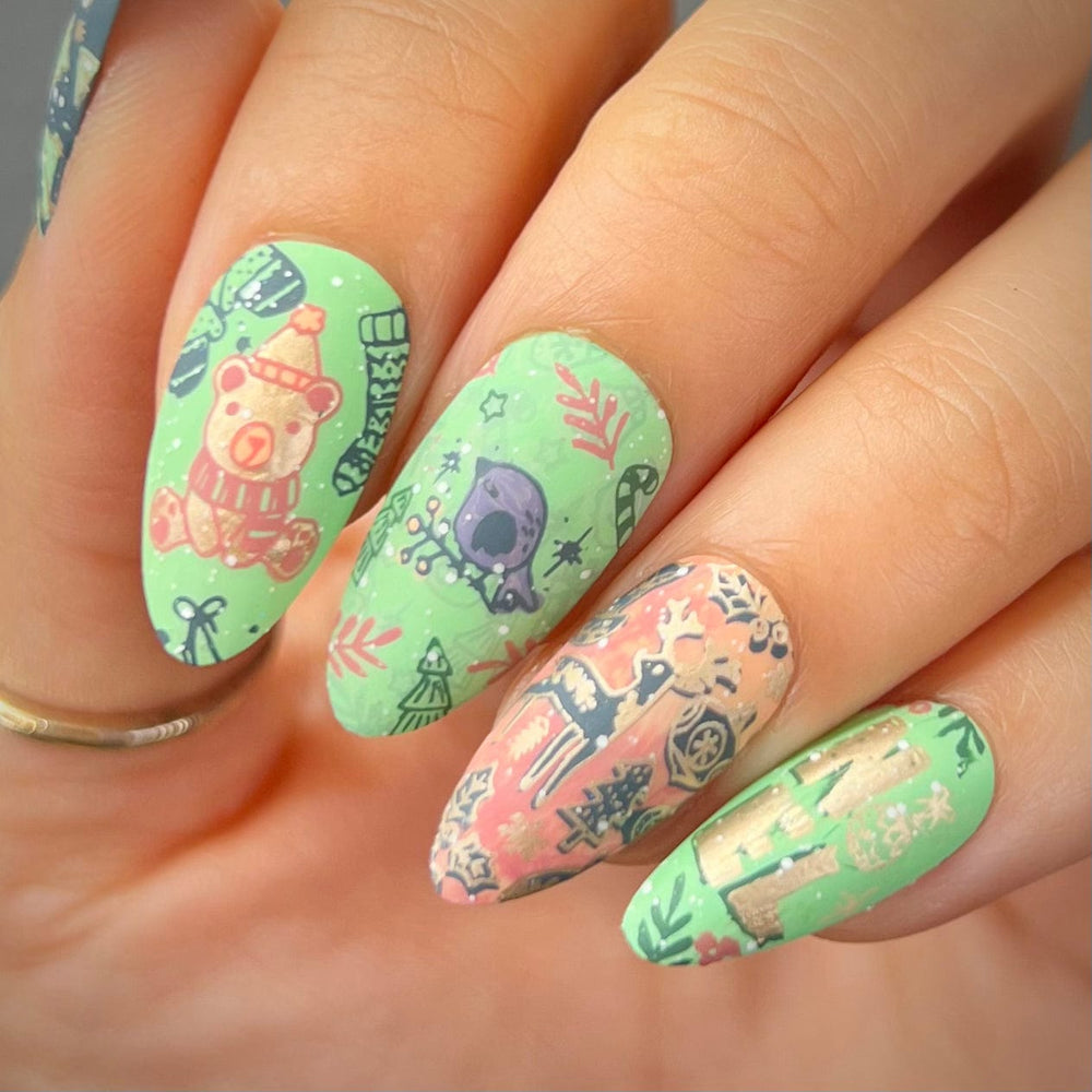 Wrapped in Joy (M419) - Nail Stamping Plate