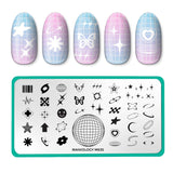 Y2k Icon (M635) - Nail Stamping Plate