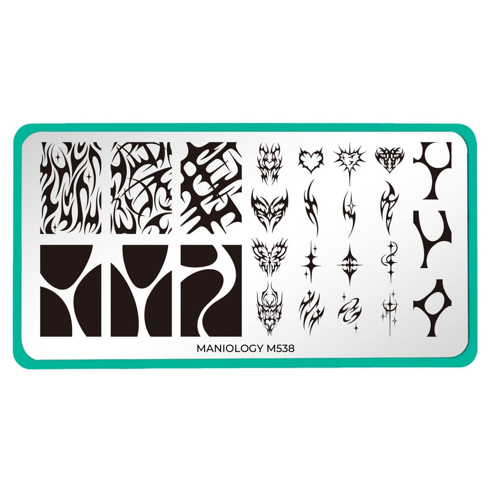 Y2K Tattoo (M538) - Nail Stamping Plate