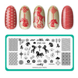 Year of the Horse (M670) - Nail Stamping Plate