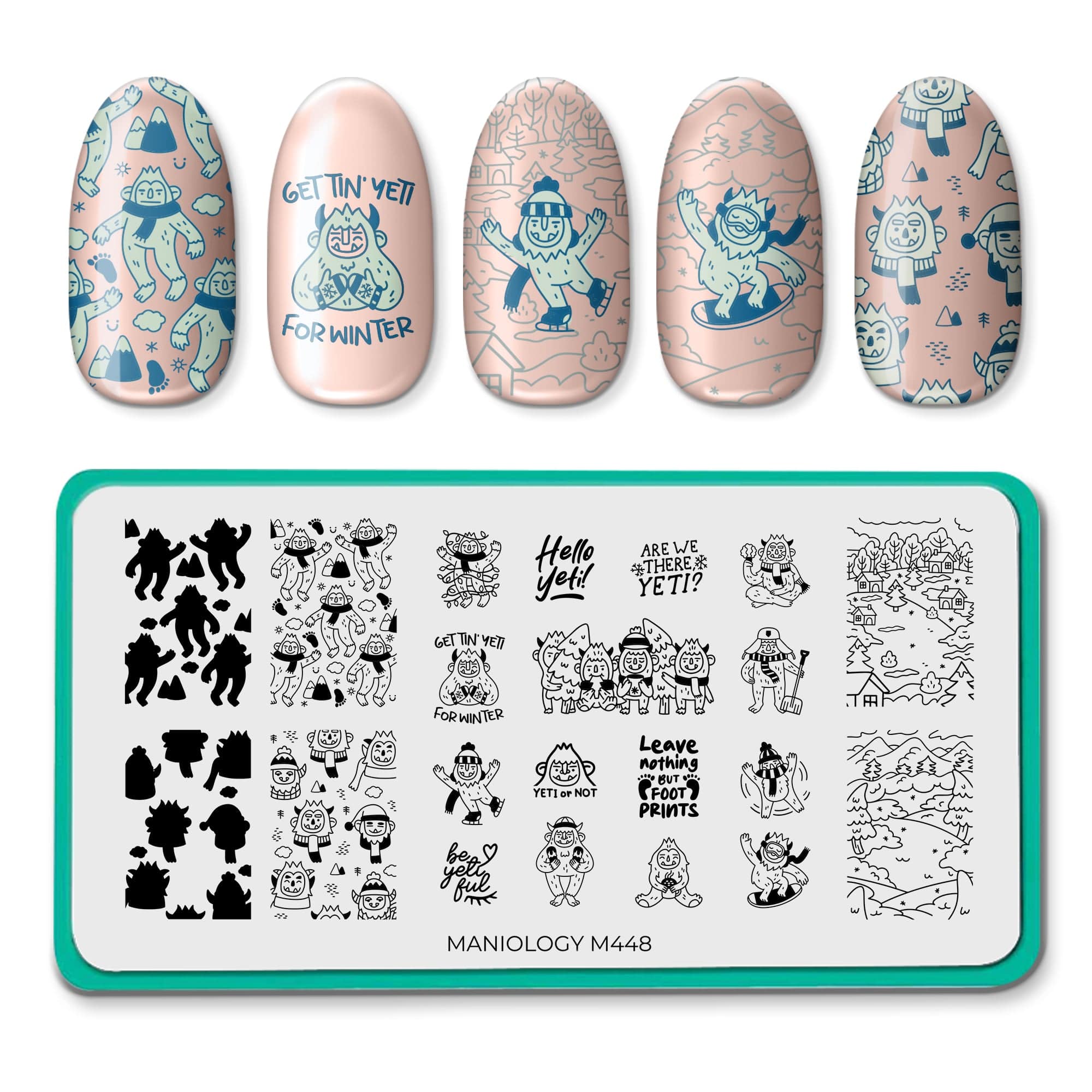 Yeti Up (M448) - Nail Stamping Plate – Maniology