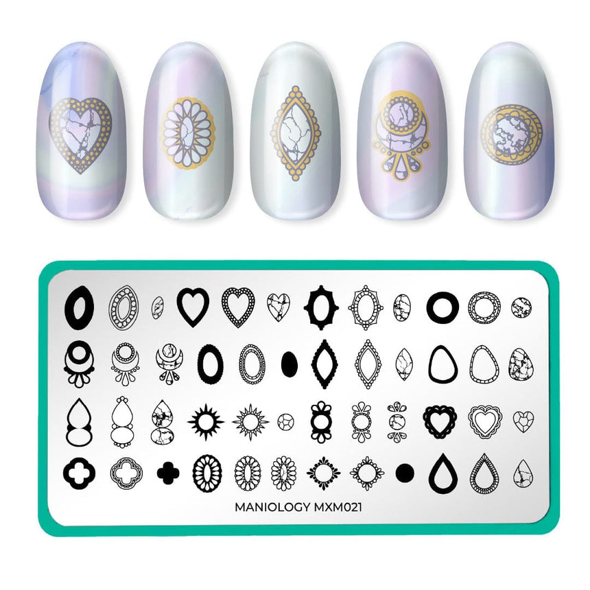 Absolute Gem: Cut to Sparkle (MXM021) - Nail Stamping Plate