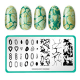 Absolute Gem: Marbled Magic (MXM022) - Nail Stamping Plate