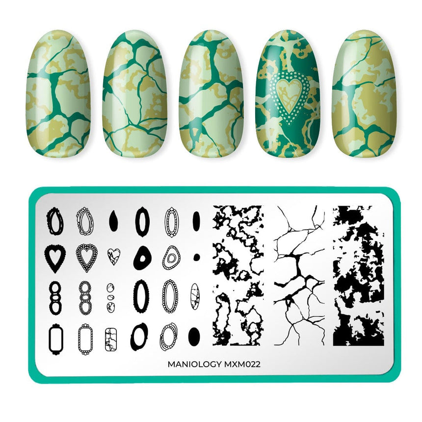 Absolute Gem: Marbled Magic (MXM022) - Nail Stamping Plate