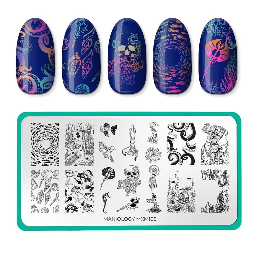 Abyss: Darkwater Dwellers (MXM105) - Nail Stamping Plate