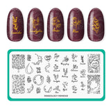 Aromatherapy: Scented Garden (MXM049) - Nail Stamping Plate