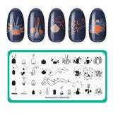 Aromatherapy: Vapor & Vessel (MXM050) - Nail Stamping Plate