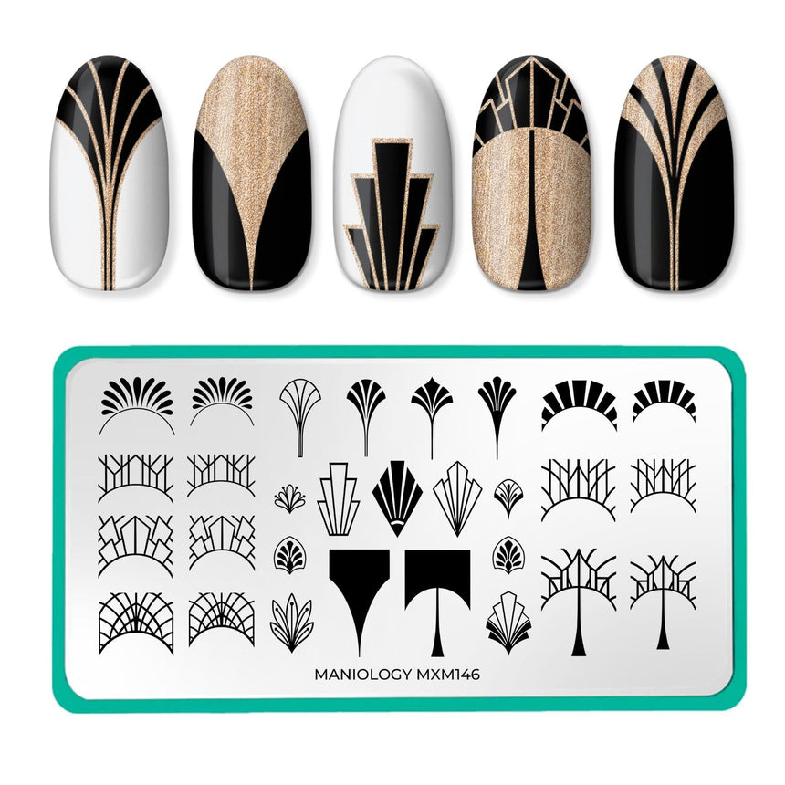 Art Deco: Deco Dreams (MXM146) - Nail Stamping Plate
