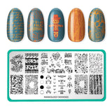 Autumn Memories: Harvest Keepsakes (MXM065) - Nail Stamping Plate