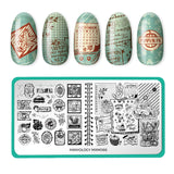 Autumn Memories: Pressed & Preserved (MXM066) - Nail Stamping Plate