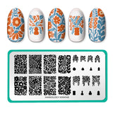 Bloom Revival: Flora Fusion (MXM148) - Nail Stamping Plate
