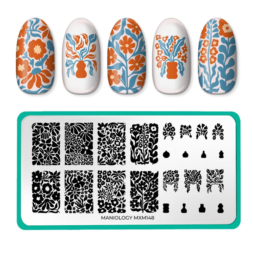 Bloom Revival: Flora Fusion (MXM148) - Nail Stamping Plate