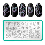 Bubble Pop: Bubble Buddies (MXM132) - Nail Stamping Plate