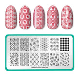 Coquette Valentines: Laced in Love (MXM144) - Nail Stamping Plate