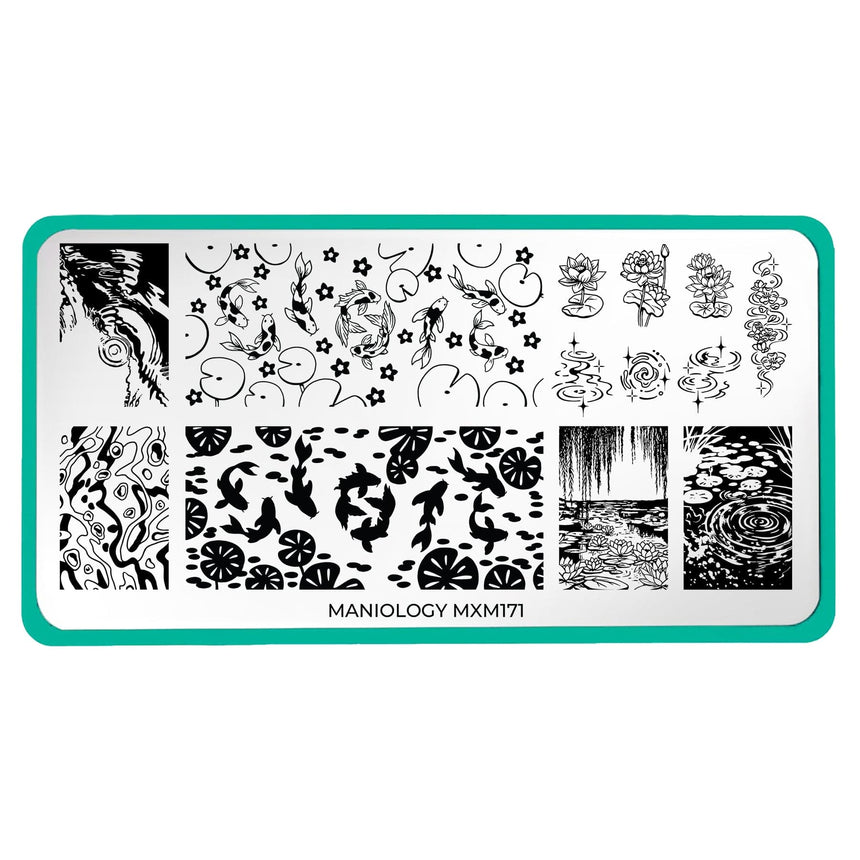 Enchanted Waters: Lotus Mirror (MXM171) - Nail Stamping Plate