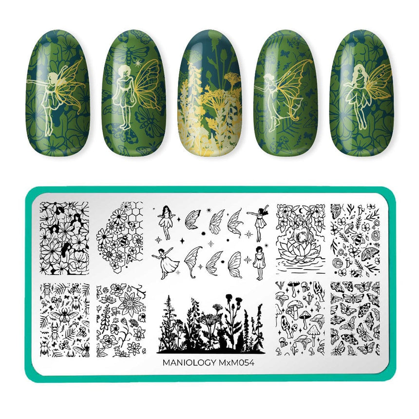 Fairy Kingdom: Fae Garden (MXM054) - Nail Stamping Plate