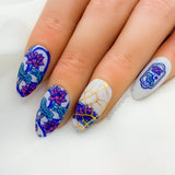 Fine China: Glazed Perfection (MXM169) - Nail Stamping Plate