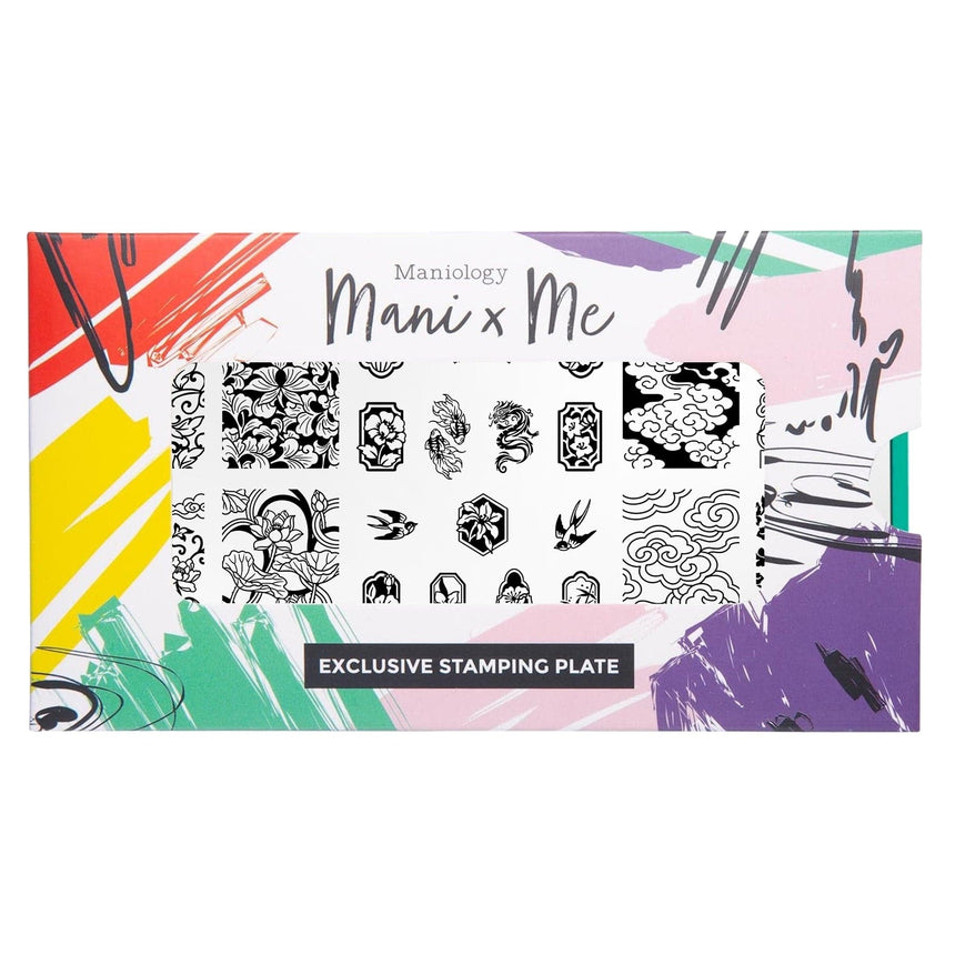 Fine China: Porcelain Blues (MXM170) - Nail Stamping Plate