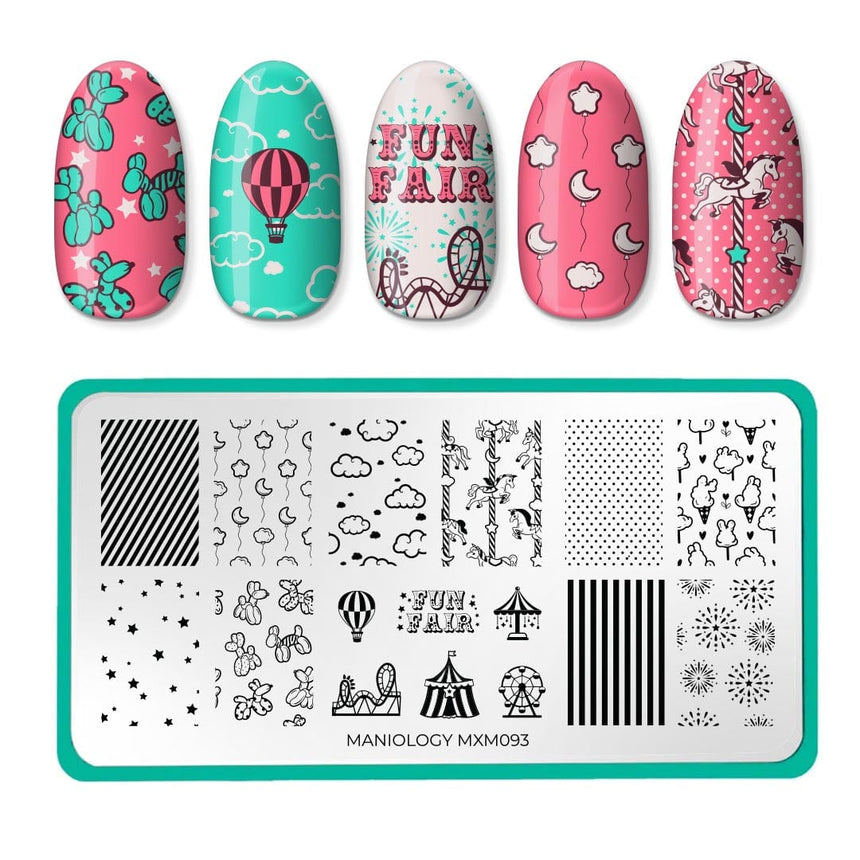 Fun Fair: Carousel Dreams (MXM093) - Nail Stamping Plate