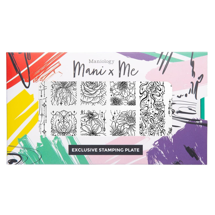 Garden Gems: Diamond Dewdrop (MXM176) - Nail Stamping Plate