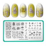 Garden Gnomes: Tales from Toadstool (MXM114) - Nail Stamping Plate