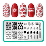 Gingerbread House: Icing On Top (MXM140) - Nail Stamping Plate