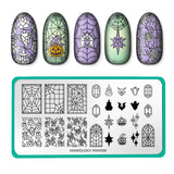 Haunted Reflections: Hallowed Glass (MXM159) - Nail Stamping Plate