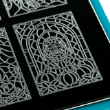 Haunted Reflections: Moonlit Mosaic (MXM160) - Nail Stamping Plate