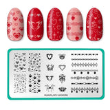 Hearts & Chains: Links of Love (MXM098) - Nail Stamping Plate