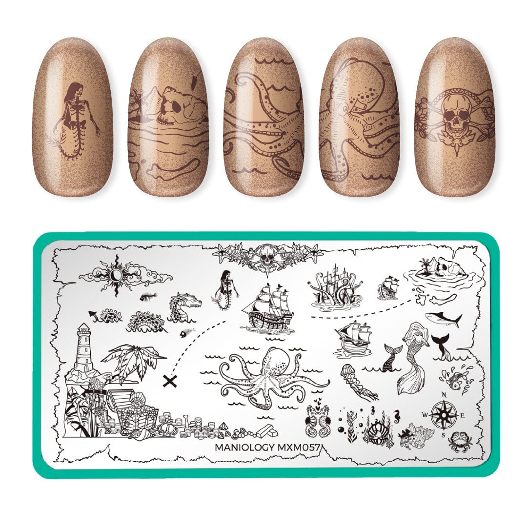 High Seas: Lost Treasure (MXM057) - Nail Stamping Plate – Maniology